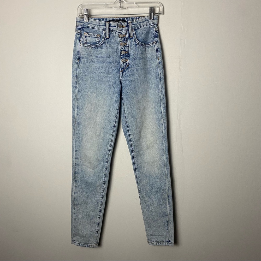 WeWoreWhat by Joes Jeans The Danielle High Rise Button Fly Vintage Wash Jeans 24 - Picture 10 of 11